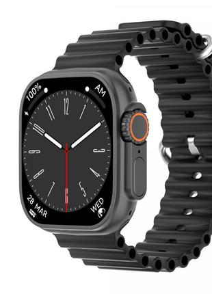 Смарт часы водонепроницаемые smartx8 ultra с функцией звонка и nfc1 фото