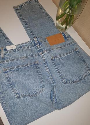 Чоловічі джинси mango варені блакитного кольору8 фото