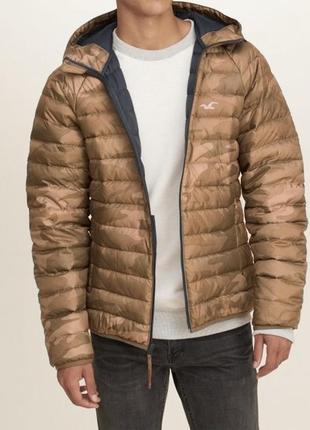 Hollister down jacket чоловіча камуфляжна куртка мікропуховик
