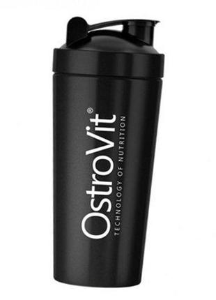 Шейкер металлический, steel shaker, ostrovit 750мл черный (09250005)