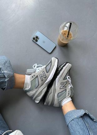 Кросівки замшеві new balance 990 grey