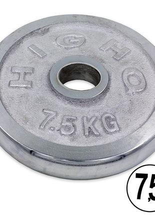 Диски диски хромовані highq sport ta-1838 7,5 кг сірий (58508123)