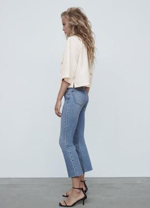 Укороченные эластичные джинсы zara2 фото