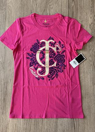 Хлопковая яркая футболка juicy couture xs оригинал