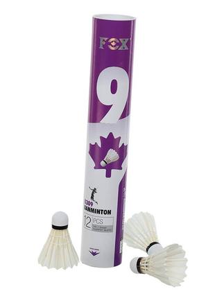 Волани для бадмінтону fox b309 12шт білий (60508752), fdso