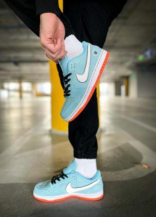 Кросівки nike sb dunk low gulf blue orange