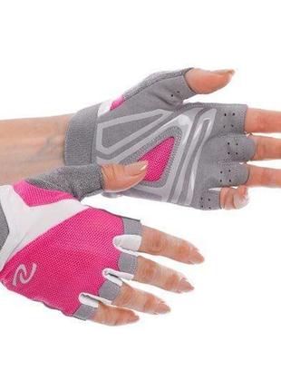 Перчатки для фитнеса bc-301 l розовый (07429047)