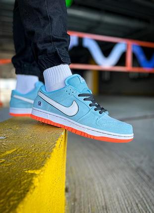 Кросівки nike sb dunk low gulf blue orange 5