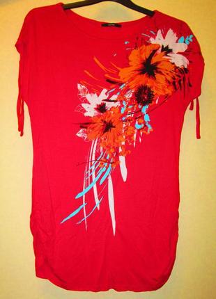 Красива стильна блуза футболка george натуральна розмір 16