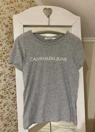 Футболка calvin klein оригінальна бавовняна майка блуза кофта бавовна оригінал xs s m5 фото