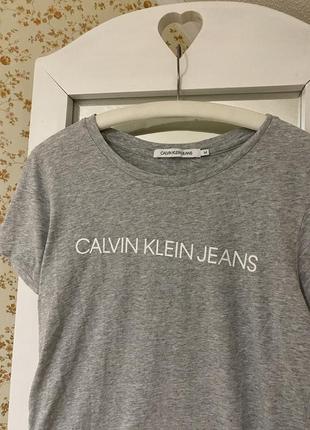 Футболка calvin klein оригінальна бавовняна майка блуза кофта бавовна оригінал xs s m6 фото