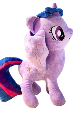Мягкая игрушка пони сумеречная  искорка из мультфильма "my little pony" 40 см большая