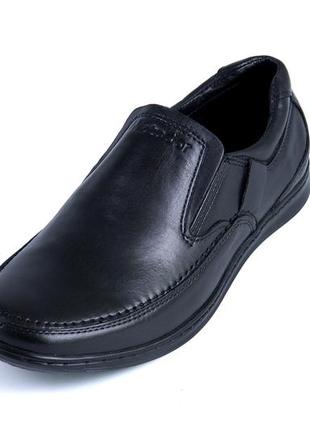 Мужские кожаные туфли matador officer shoes черные стильные классические из натуральной кожи *5230р*8 фото