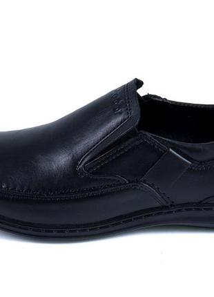 Мужские кожаные туфли matador officer shoes черные стильные классические из натуральной кожи *5230р*7 фото