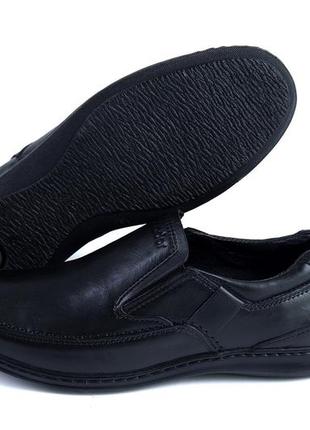 Мужские кожаные туфли matador officer shoes черные стильные классические из натуральной кожи *5230р*5 фото