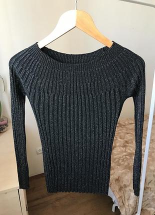 Фирменная дорога трикотажная кофта в рубчик на плече Свободные eleven