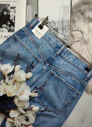 Прямые джинсы с высокой посадкой zara, 38, 46р, оригинал9 фото