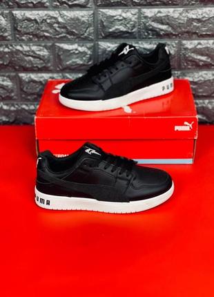 Кроссовки женские пума puma basket cali black white стильные пума, хит!4 фото