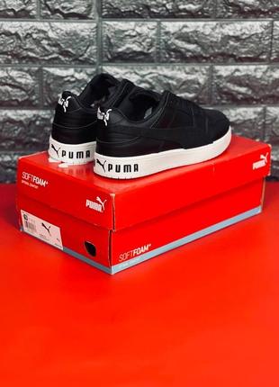 Кроссовки женские пума puma basket cali black white стильные пума, хит!2 фото