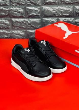 Кроссовки женские пума puma basket cali black white стильные пума, хит!7 фото