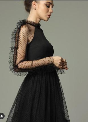 Мини-платье черная2 фото