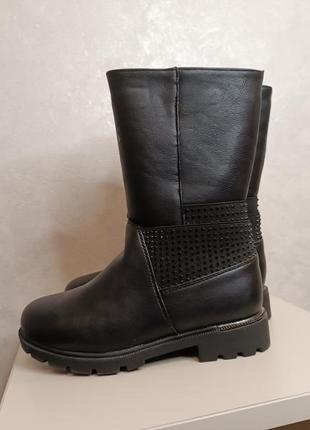 Новые зимние сапоги, черевики. 35 та 36 размера. чёрные4 фото