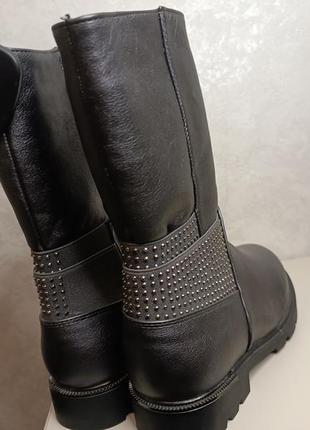 Новые зимние сапоги, черевики. 35 та 36 размера. серые8 фото
