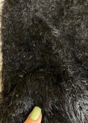 Черный свитерок травка, свитер пушистый, кофта, лонг джемпер оверсайз вязаный3 фото