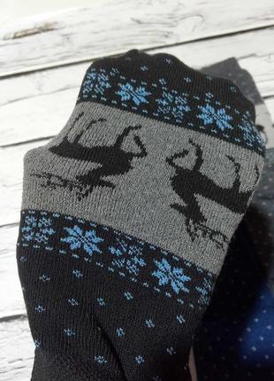 Гольфи носки шкарпетки жіночі високі теплі махрові зимові термо2 фото