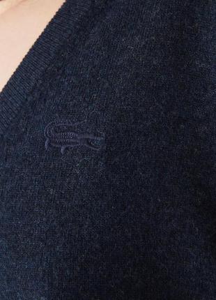 Шикарный шерстяной джемпер, свитер с v-образным вырезом lacoste, оригинал
100% вовна4 фото