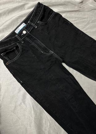 Чёрные прямые джинсы с разрезами next9 фото