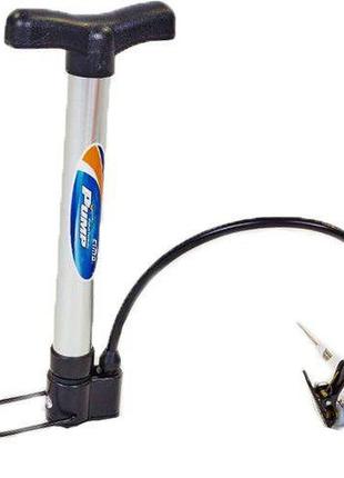 Насос ручной для мячей, велосипедов cm-p106 31см серебряно-черный (56437005), cima