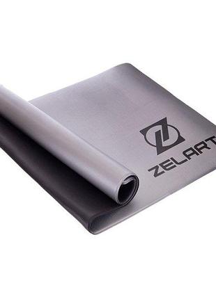 Коврик для фитнеса и йоги fi-2580 серо-черный (56363156), zelart