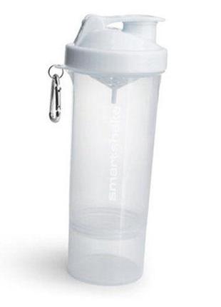 Шейкер slim 500мл білий (09247009), smartshake