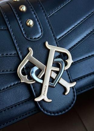 👜 pinko double p mini evolution simply black 3