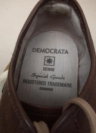 Кожаные кроссовки кеды мокасины democrata5 фото