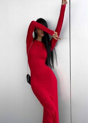 Красивое длинное платье макси по фигуре / облегающее платье в пол2 фото
