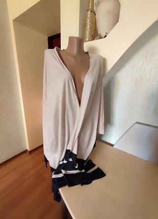 Легка туніка накидка зі спущеним рукавом