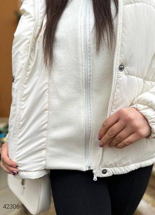 Зимова куртка з флісовим капюшоном розміри розміри з 42 по 584 фото