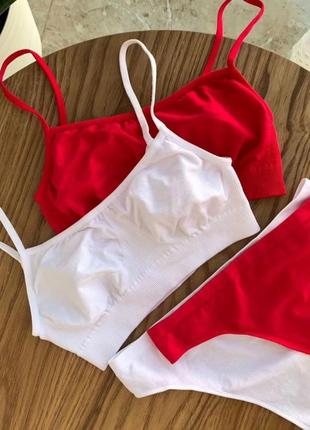 Комплект білизни жіноча спідня безшовна не давить мікрофібра