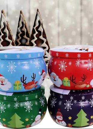 Металева банка для виготовлення свічок скринька шкатулка коробка металлическая банка изготовления свечей коробочка