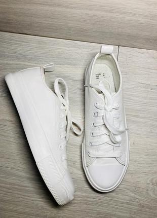 Кеды белые кожаные женские 37 размер