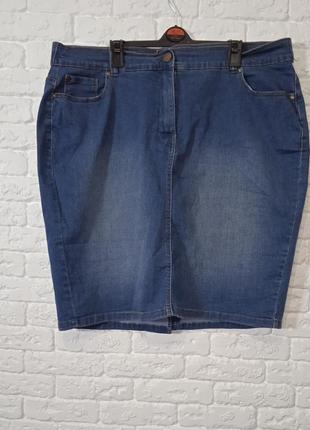 Фирменная джинсовая стрейчевая юбка
