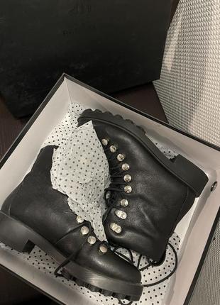 Шикарные зимние кожаные ботинки на меху preppy nebraska оригинал 35 -36 размер4 фото