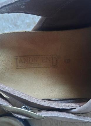 Кожаные удобные босоножки бренда lands'end4 фото