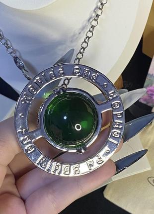 Vivienne westwood big green orb, вивьен вествуд кулон, подвеска орб