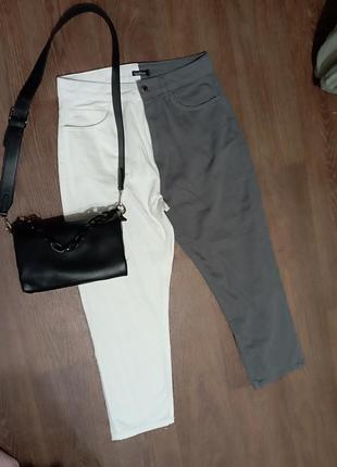 ❤️двухцветные джинсы мом boohoo2 фото