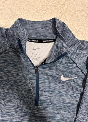 Жіночий біговий топ nike pacer, синій, розмір m