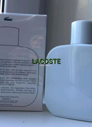 Изысканный парфюм lacoste eau de l.12.12 blanc pure 100ml2 фото