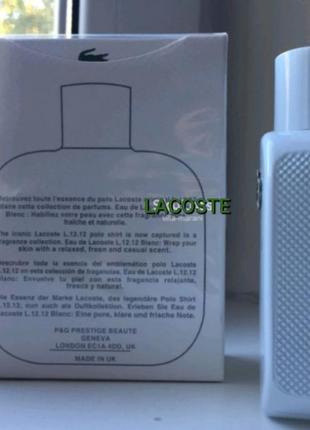 Изысканный парфюм lacoste eau de l.12.12 blanc pure 100ml4 фото